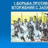 XIII əsrdə Rusiyanın xarici işğalçılara qarşı mübarizəsi